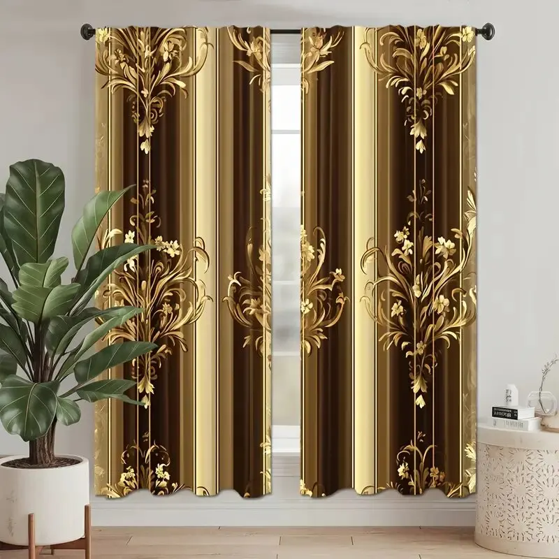 Luxury Bags Youtube - Lujosas cortinas negras y doradas con