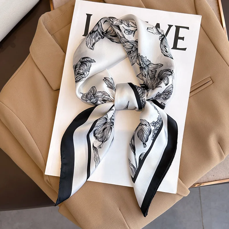 Luxury Bags Expensive - Bufanda cuadrada de seda con estampado