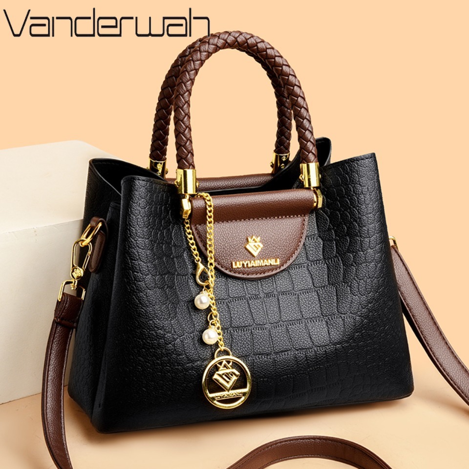 Luxury Bags Reseller - Bolso de mano informal de cuero