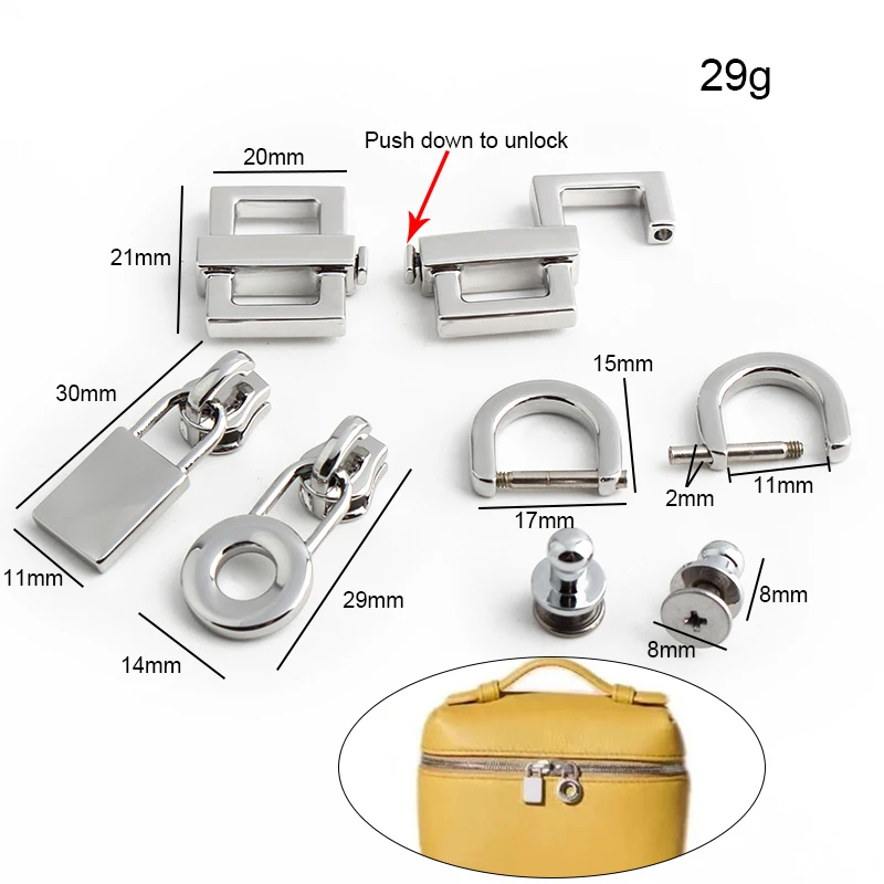 Cerraduras de cierre rectangul - Luxury Bags With Silver Hardware reseña y precio