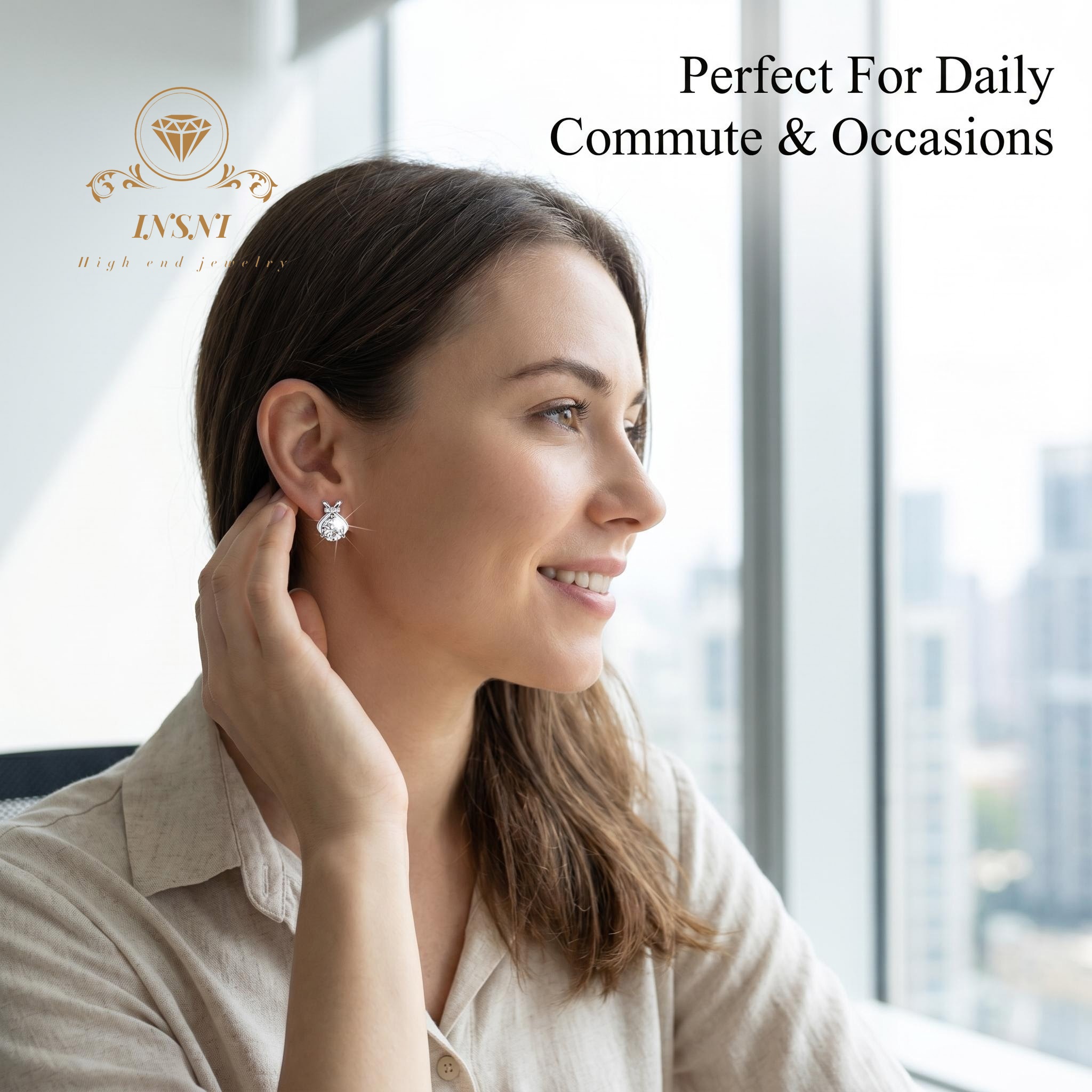 Pendientes de Plata S925 con M - Luxury Bags Affordable reseña y precio