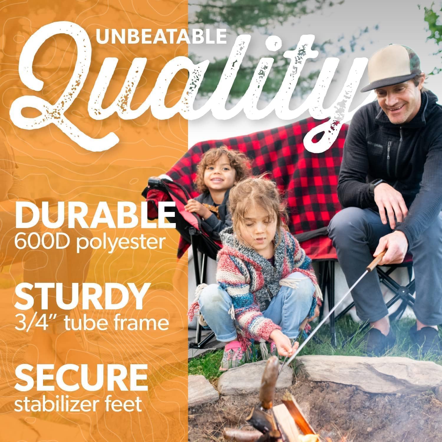 Silla Doble de Camping con Bol - Luxury Bags Youtube reseña y precio