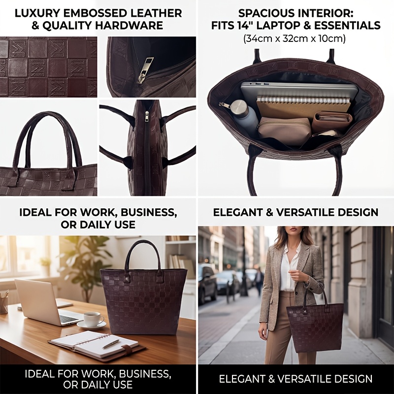 Bolso Tote de Mujer con Patrón - Luxury Bags Reseller reseña y precio