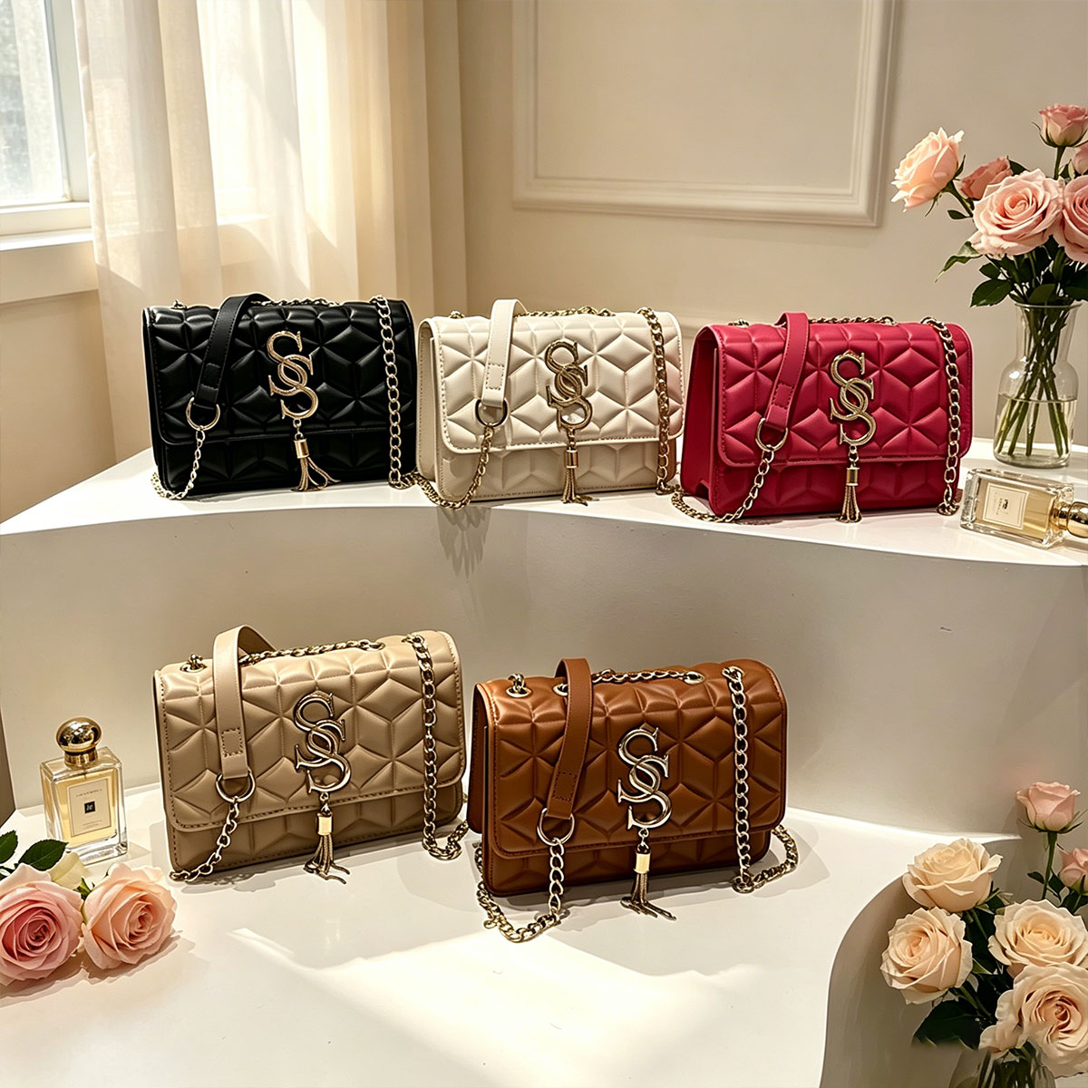 Bolso Pequeño Cuadrado Acolcha - Luxury Quilted Bags reseña y precio
