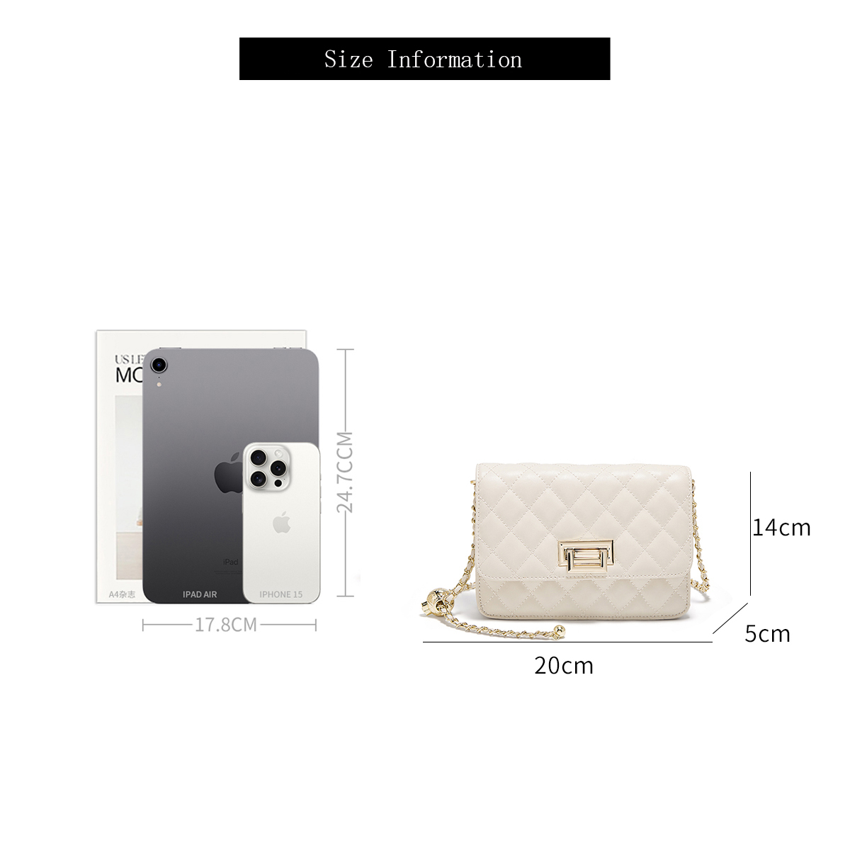 Bolso Bandolera Acolchado Blan - Luxury Quilted Bags reseña y precio