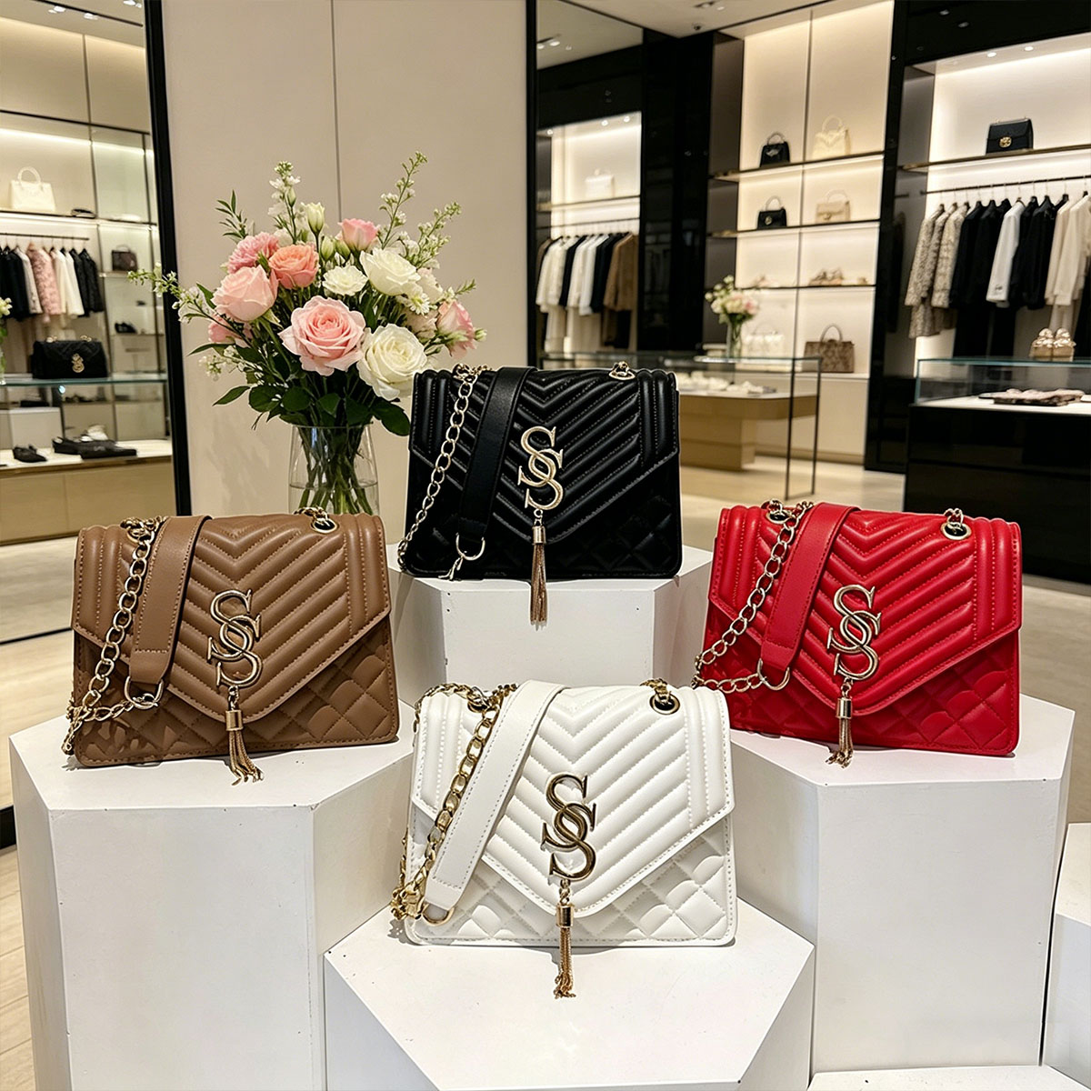 Bolso Pequeño Cuadrado de Lujo - Luxury Quilted Bags reseña y precio