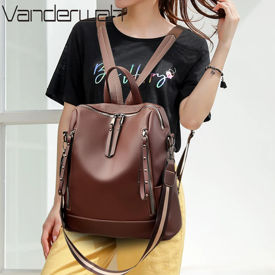 Mochila De cuero suave para es - Luxury Bags Brands For Women reseña y precio