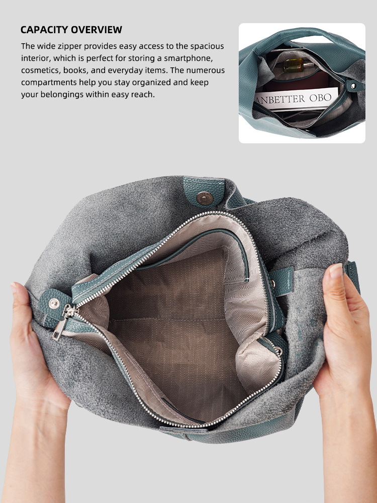 Bolso de mano grande de cuero  - Luxury Bags Reseller reseña y precio