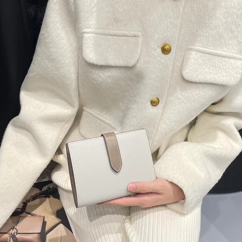 Cartera corta de cuero genuino - Luxury Quilted Bags reseña y precio