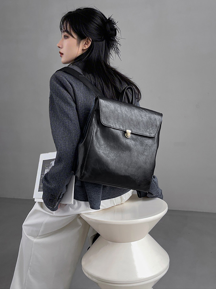 Mochila de cuero genuino de ma - Luxury Bags Brands For Women reseña y precio