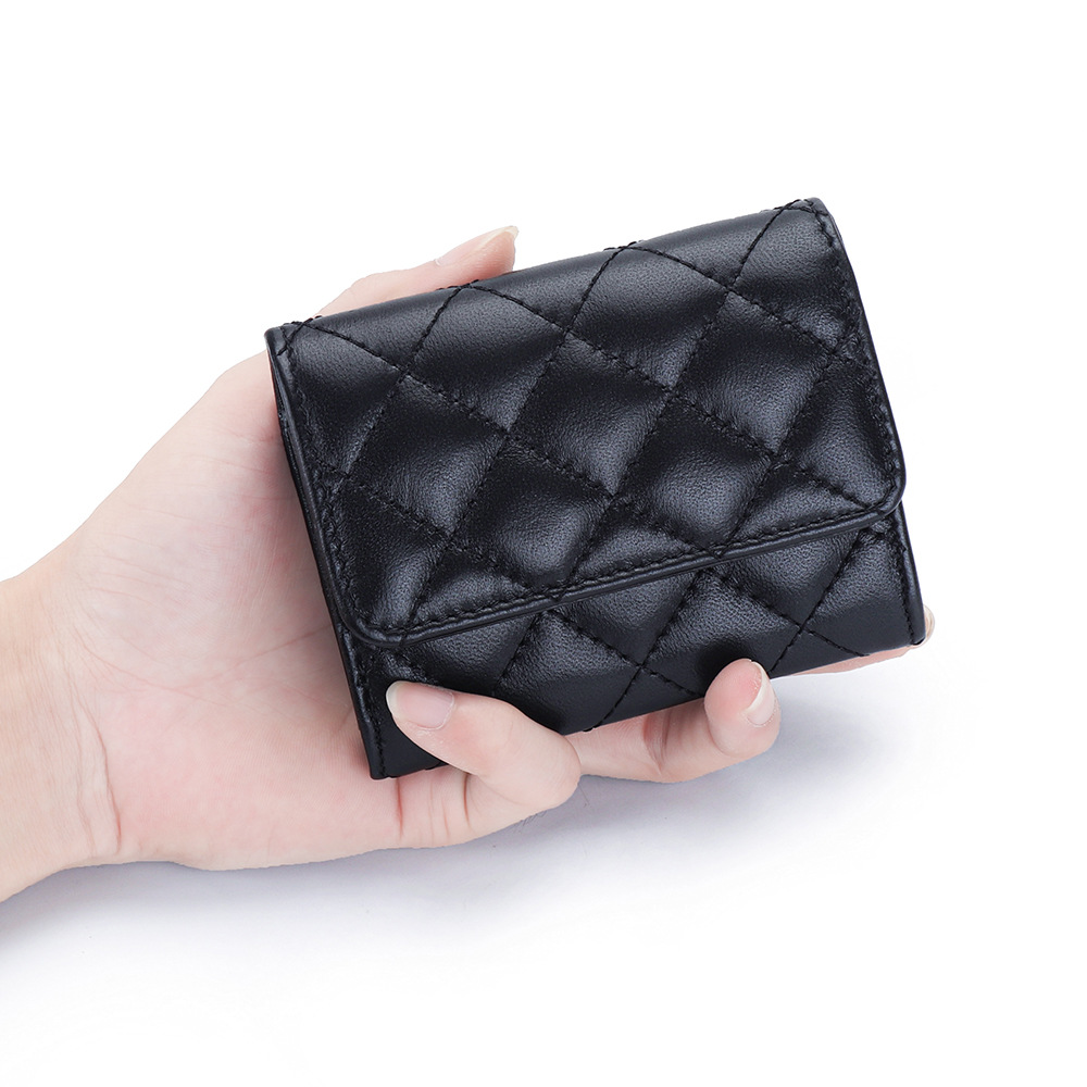 Tarjetero acolchado de piel de - Luxury Quilted Bags reseña y precio