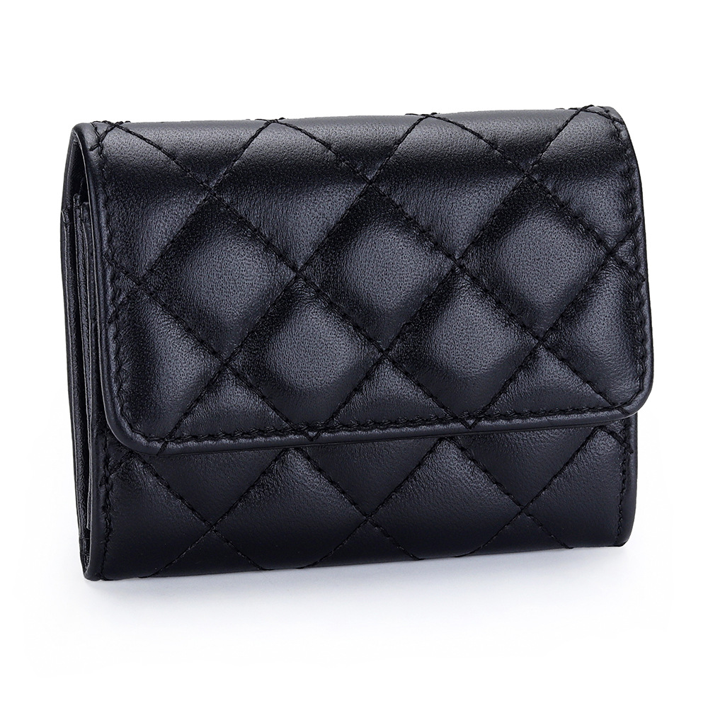 Tarjetero acolchado de piel de - Luxury Quilted Bags reseña y precio