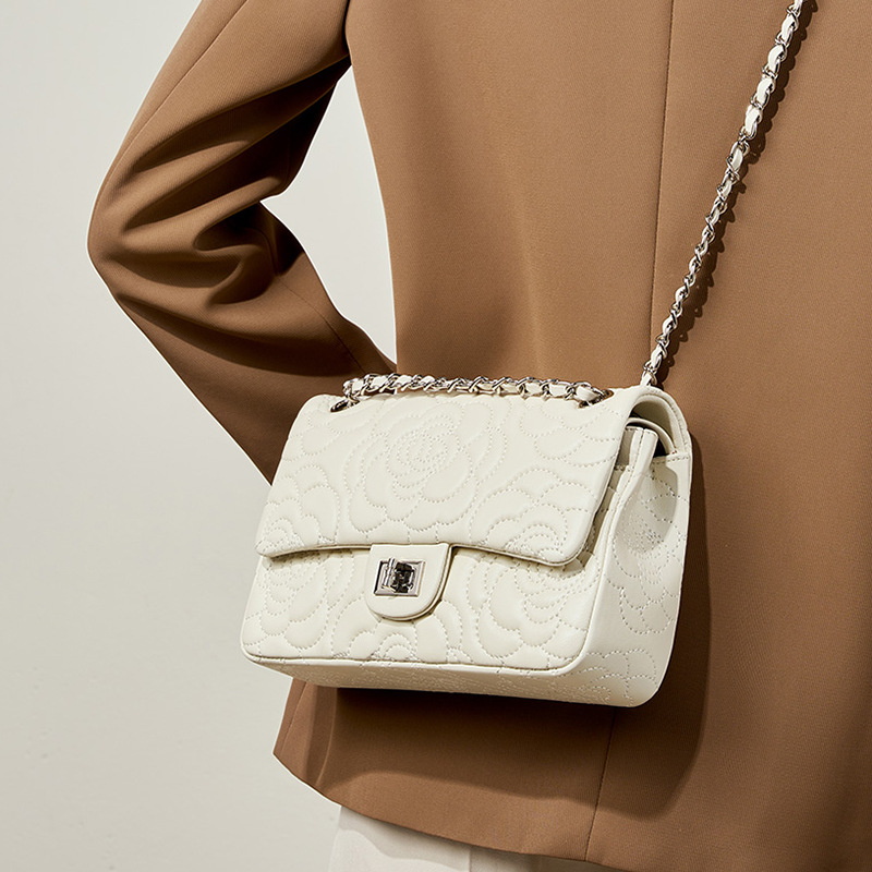 Bolso de hombro de piel de cor - Luxury Quilted Bags reseña y precio